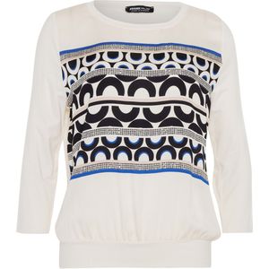 Frank Walder Longsleeve ecru (Maat: 38) - Halslijn: Ronde hals,