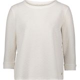 Betty & Co - Overhemden - Wit - Gestructureerd Shirt met Ronde Hals