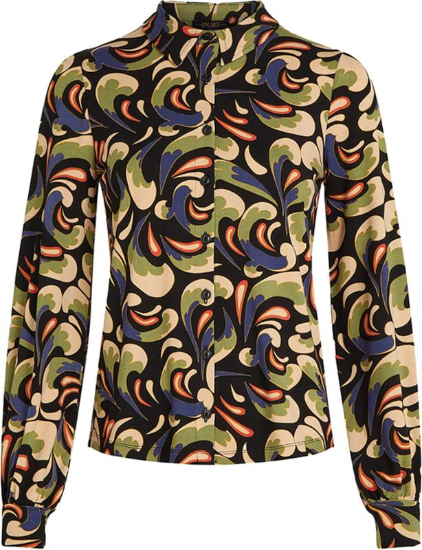 King Louie - Blouse - Zwart/Multicolour