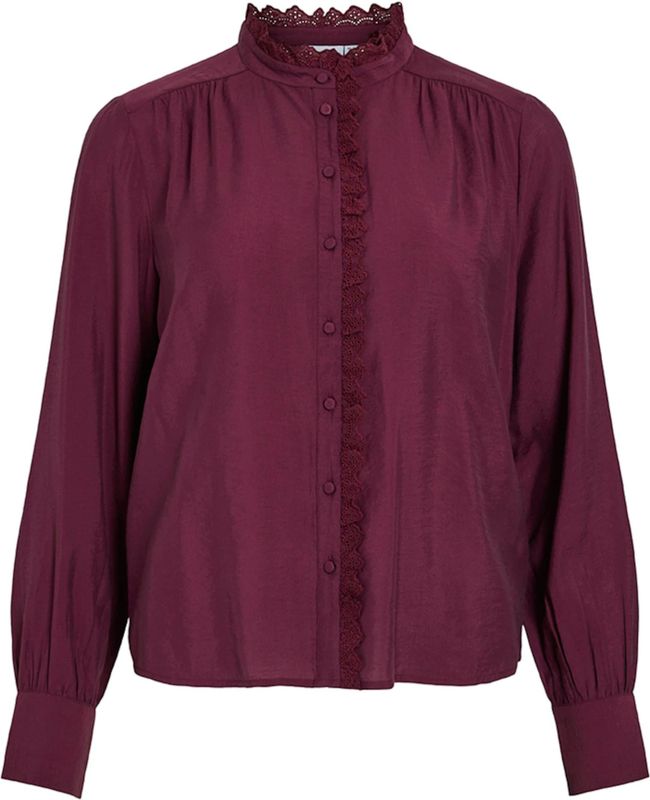 Vila - Vimalima Frill Shirt - Blouse - Fig
