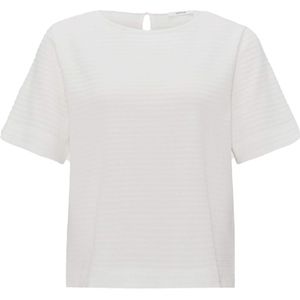 OPUS T-shirt ecru (Maat: 42) - Effen - Halslijn: Ronde hals,
