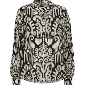 Mos Mosh Blouse zwart (Maat: L) - Halslijn: Ronde hals,