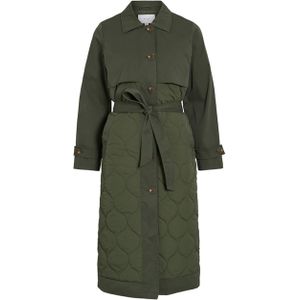 Vila Dames jas groen (Maat: 36) - Effen