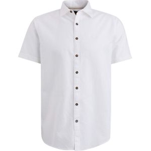 PME Legend Overhemd korte mouw wit (Maat: M) - Effen