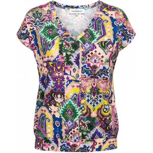 &Co Woman T-shirt multicolor (Maat: 2XL) - Halslijn: V-hals,
