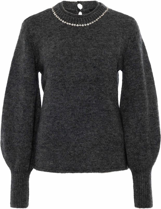 Copenhagen Muse - CMIBRA-PULLOVER - Donkergrijze Trui - Dames