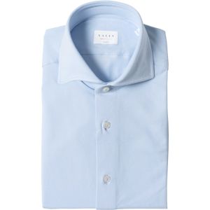 Xacus Overhemd lange mouw blauw (Maat: 45) - Effen