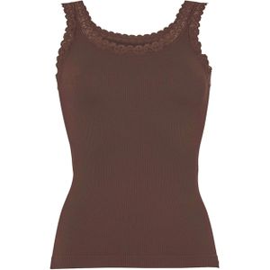 Tim & Simonsen - Frida Rib Top - Bruin - Dames Top