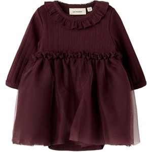 Romper - Jurkje - Lange Mouwen - Ronde Hals - Regular Fit - Drop-stitch Design