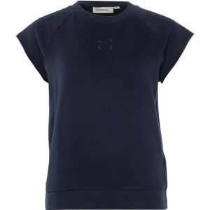 My Essential Wardrobe T-shirt blauw (Maat: S) - Effen - Halslijn: Ronde hals,