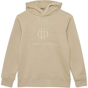 Gant Hoodie groen (Maat: 140) - Effen - Halslijn: Capuchon,