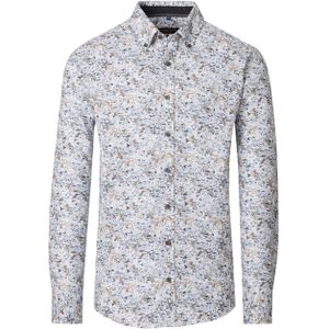 Casa Moda - Heren Overhemd - Ecru - Lange Mouw - Casual Fit