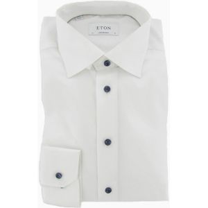 ETON Overhemd lange mouw wit (Maat: 43) - Effen