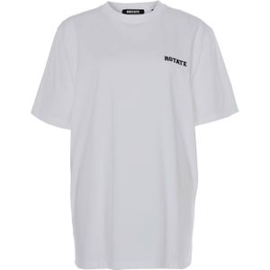 ROTATE T-shirt wit (Maat: S) - Logo - Halslijn: Ronde hals,