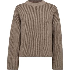 Co'Couture - Terisa Turtle Rib Knit - Coltrui - Beige - Polyester