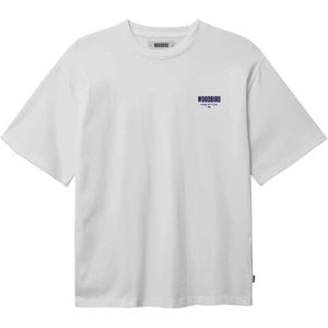 Woodbird T-shirt wit (Maat: M) - Tekst - Halslijn: Ronde hals,