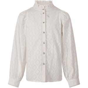 Ai&Ko - TAMMAR EMBRO CO 5 - Blouse - Ecru