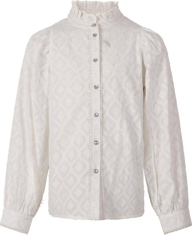 Ai&Ko - TAMMAR EMBRO CO 5 - Blouse - Ecru