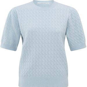 YAYA Trui blauw (Maat: XL) - Effen - Halslijn: Ronde hals,