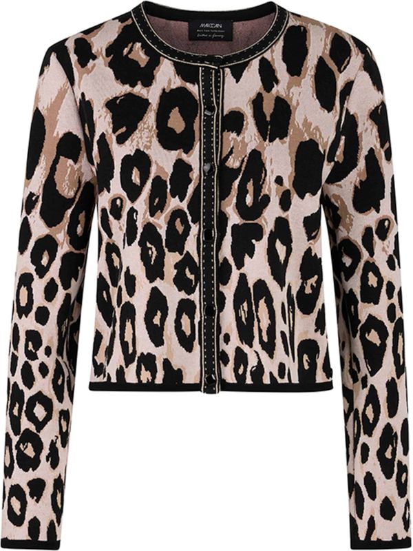 Regular fit gebreid jack met viscose