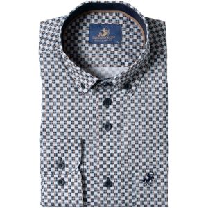 Eden Valley Heren overhemd lange mouw grijs (Maat: 3XL)