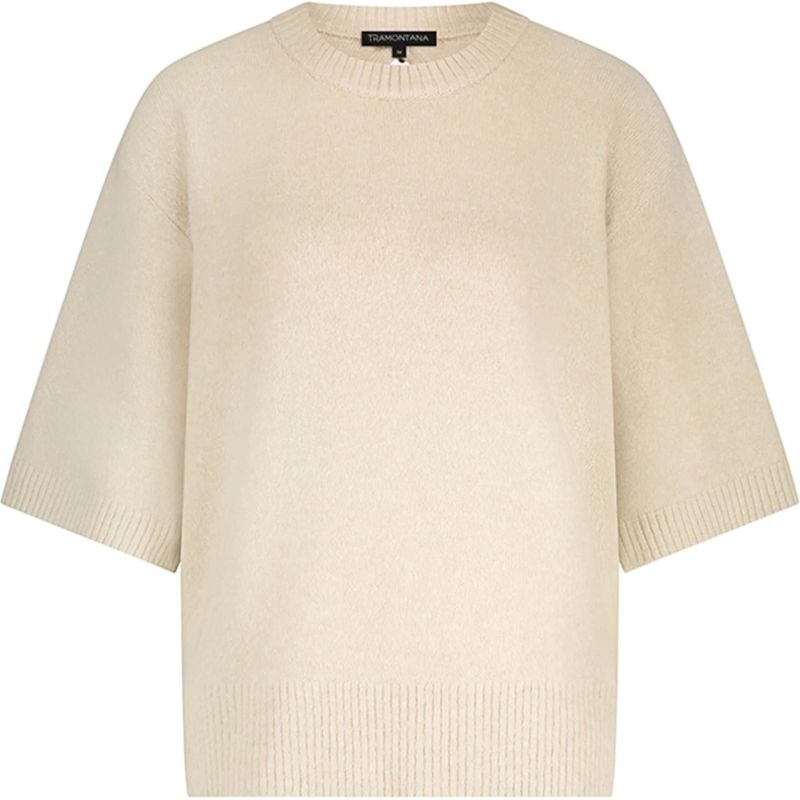 Tramontana - Y11-18-602 - Pullover - Zand - Korte Mouw