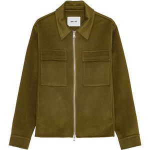 NN.07 Heren vest groen (Maat: L) - Effen - Halslijn: Polokraag,