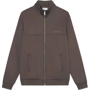 Les Deux Heren vest bruin (Maat: L) - Effen - Halslijn: Opstaande kraag,