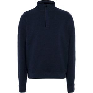 Baileys Heren trui met rits blauw (Maat: 3XL) - Halslijn: Opstaande kraag met rits,