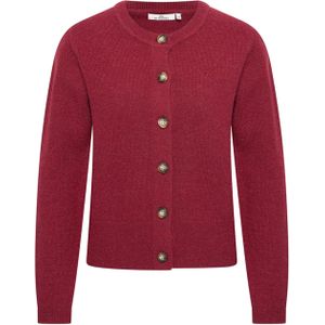 HV Society Dames vest bordeaux (Maat: 36) - Glitter - Halslijn: Ronde hals,