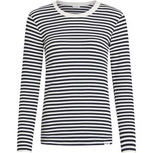 Penn & Ink N.Y. - Longsleeve - Ecru - Streep - Ronde Hals