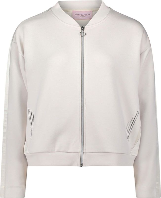 Betty Barclay - So Cosy Vest - Beige - Effen - Opstaande Kraag