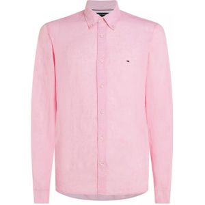 Tommy Hilfiger Overhemd lange mouw roze (Maat: M) - Effen