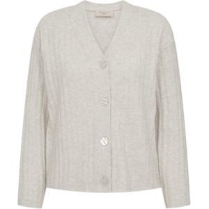 Freequent Dames vest beige (Maat: L) - Effen - Halslijn: V-hals,