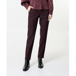Gardeur Zigarette Straight dames broek bordeaux (Maat: 36)