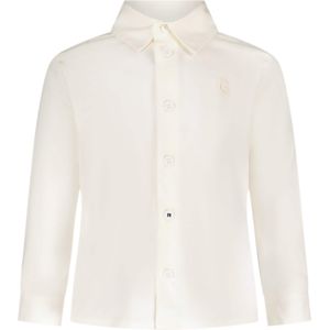 Le Garçon Chic Overhemd lange mouw wit (Maat: 86) - Effen