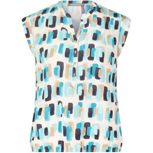 Betty en Co Blouse blauw (Maat: 44) - Halslijn: V-hals,