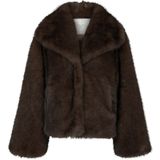 Neo Noir - Stephanie Faux Fur Jacket - Bruin - Damesjas