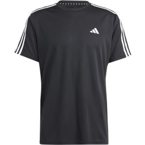 Adidas T-shirt zwart (Maat: L) - Effen - Halslijn: Ronde hals,