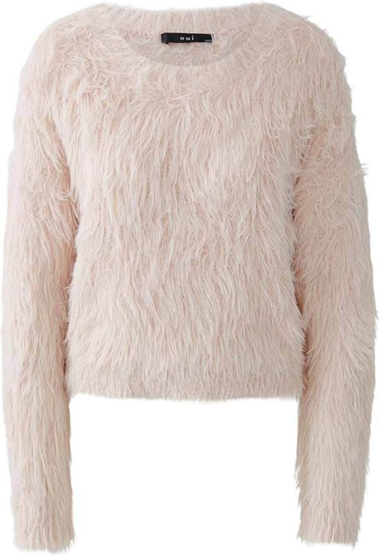 Oui - Gebreide Pullover - Imitatiebont - Dames