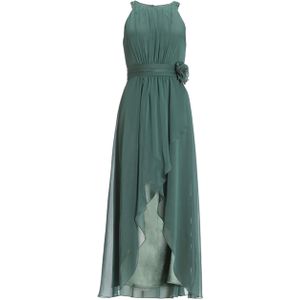 Swing Dames jurk groen (Maat: 38) - Effen - Halslijn: Ronde hals,