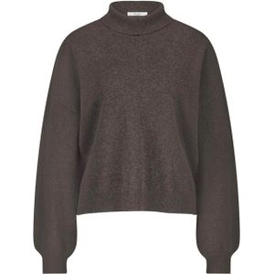 by-bar Trui bruin (Maat: M) - Mélange - Halslijn: Col,