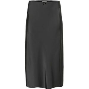 KAFFE Curve Dames rok zwart (Maat: 44) - Effen