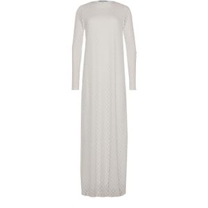 Bolina Island Dames jurk ecru (Maat: S) - Kant - Halslijn: Ronde hals,