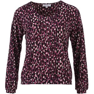 Enjoy Dames longsleeve bordeaux (Maat: M) - Halslijn: Ronde hals,