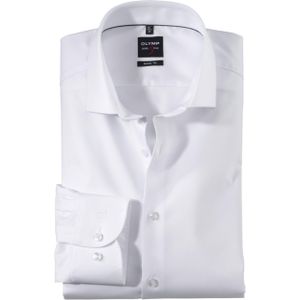 Olymp Level 5 Overhemd lange mouw wit (Maat: 42) - Effen