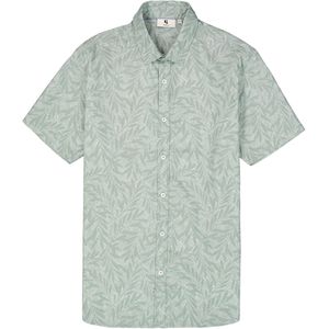 Garcia Overhemd korte mouw groen (Maat: S)
