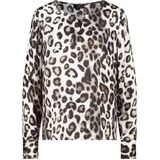 Monari Dames blouse zwart (Maat: 38) - Halslijn: Ronde hals,