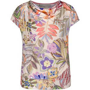 Bianca T-shirt multicolor (Maat: 46) - Halslijn: Ronde hals,