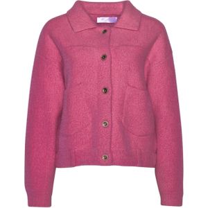 Rino & pelle Vest roze (Maat: XL) - Effen - Halslijn: Kraag,